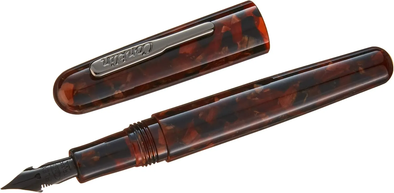 Conklin All American Fountain Pen in Brownstone – Omniflex Nib, Flexible Design & Rich Brown Finish – Ideal Gift for Pen Enthusiasts & Collectors