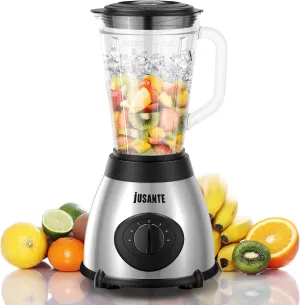 Countertop Blender, 1000W Professional Kitchen Blender for Shakes and Smoothies High Speed Ice Crusher Frozen Drinks 48 OZ Glass jar