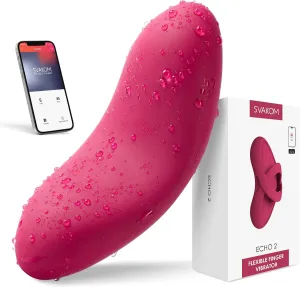 Couples Vibrator Adult Sex Toys - SVAKOM APP 5 in 1 Heating Wearable Panty Vibrators with Detachable Finger Sleeve, Female Clitoral Stimulator Nipple Toy Mini Tongue Vibe Personal Massager for Women