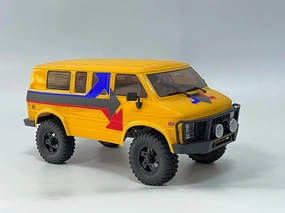 CR18P Rock Van EVO (Yellow) - HBP 4WD RC Crawler 2.4Ghz 4 Channel TX, 1/18 Scale RC Cars for Adults, RC Rock Crawler 4x4, Remote Control Truck, Remote Control Toy Car (1810302)