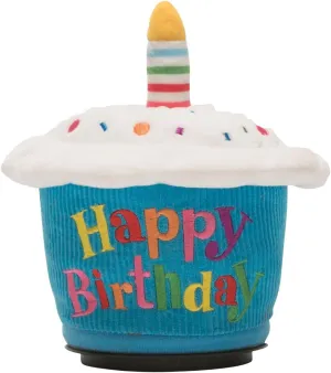 Cuddle Barn - Birthday Cupcake Spinner | Animated Cupcake Musical Plush Toy Spins and Lights Up to The Song Happy Birthday, 8 inches