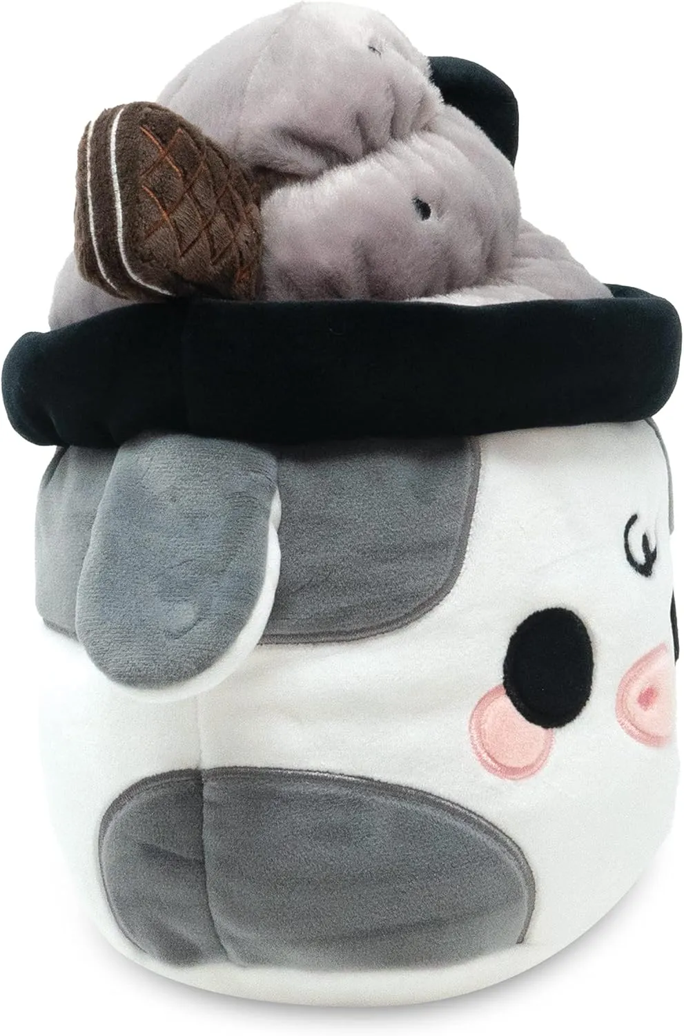 Cuddle Barn - Black Sesame Mooshake | Super Soft Cute Kawaii Cow Dessert Drink Collectible Stuffed Animal Plush Toy, 11 inches