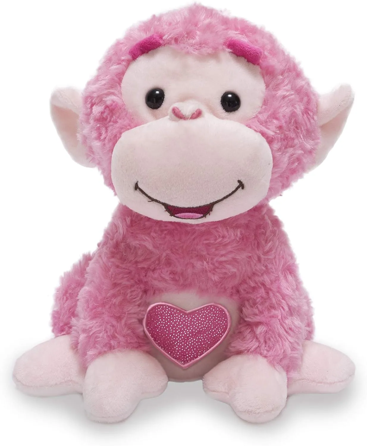 Cuddle Barn - Love Me Coco | Animated Valentine's Pink Monkey Stuffed Animal Plush Toy, Twirls in Circle to Love Machine, 10 Inches