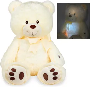 Cuddle Barn - Nite Brite Pals Cuddles The Cub | Soft Musical Big Teddy Bear Babies Glowing Soothing Lullaby for Sleep, 14 inches