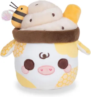 Cuddle Barn PlushGoals - Lil Series Honeycomb Mooshake Super Soft Kawaii Cute Dessert Drink Collectible Plush Toy, 7 inches