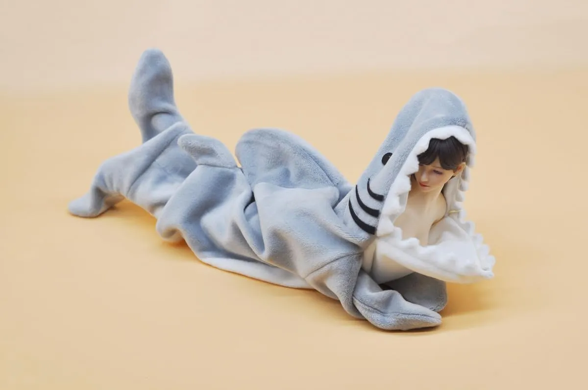 CUKETOYS 1/6 Scale Doll Clothing Cute Cosplay Set cos Shark Anime Costume for 12 inch Woman Action Figure Body MA041D