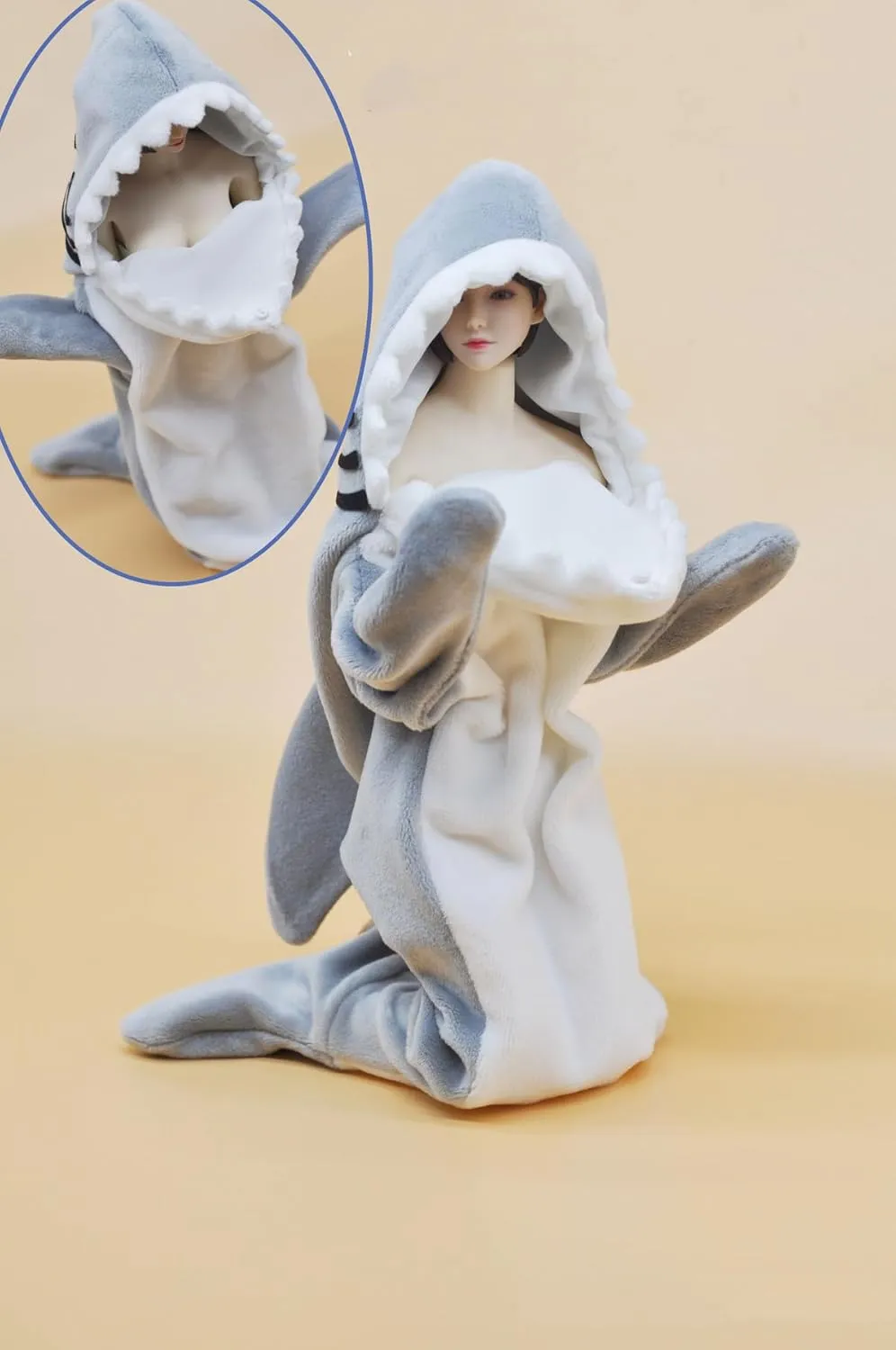 CUKETOYS 1/6 Scale Doll Clothing Cute Cosplay Set cos Shark Anime Costume for 12 inch Woman Action Figure Body MA041D
