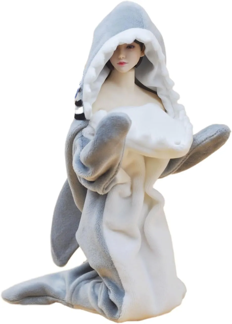 CUKETOYS 1/6 Scale Doll Clothing Cute Cosplay Set cos Shark Anime Costume for 12 inch Woman Action Figure Body MA041D