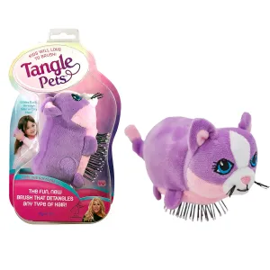 CUPCAKE THE CAT- The Detangling Brush in a Plush, Great for Any Hair Type, Removable Plush, As Seen on Shark Tank