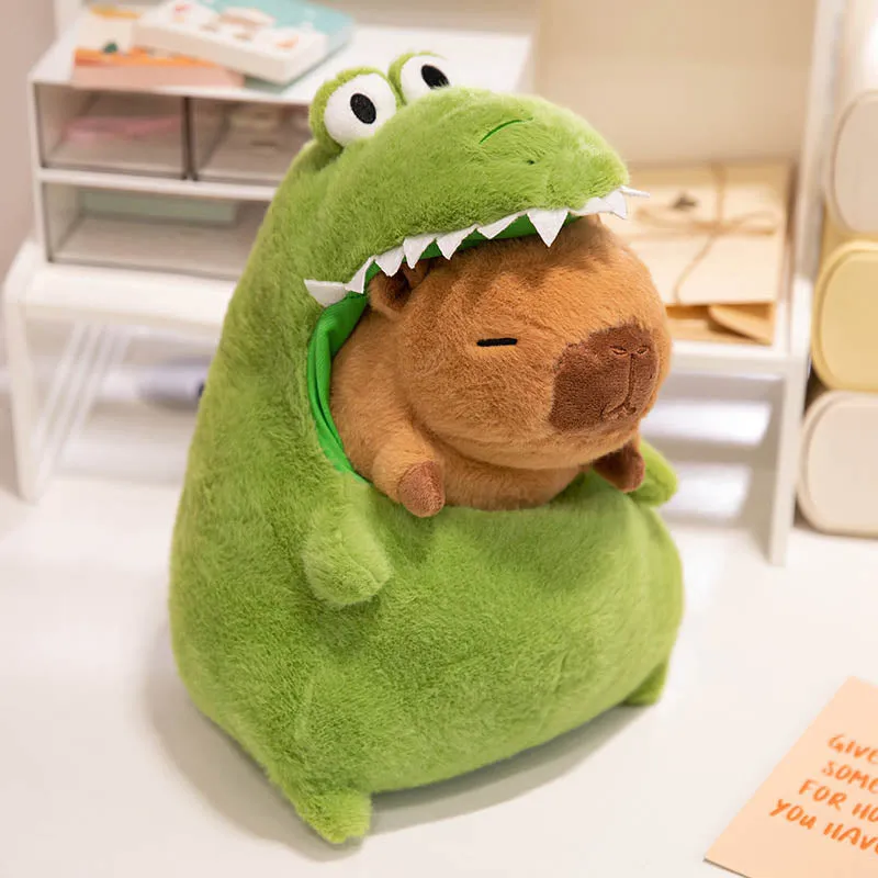 Cute Crocodile with Capybara Plush Toy
