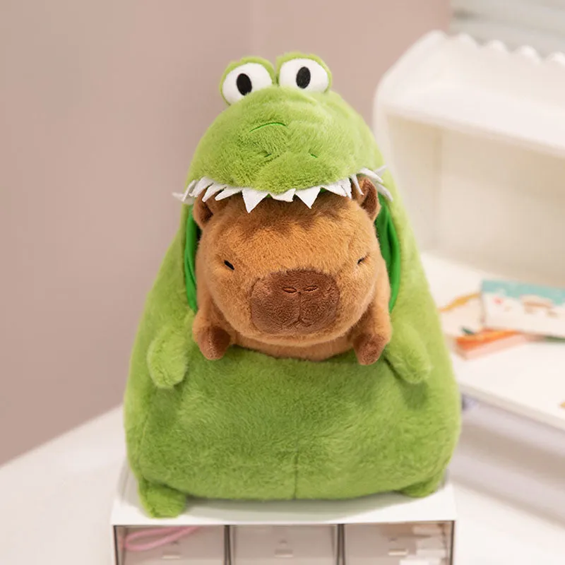 Cute Crocodile with Capybara Plush Toy
