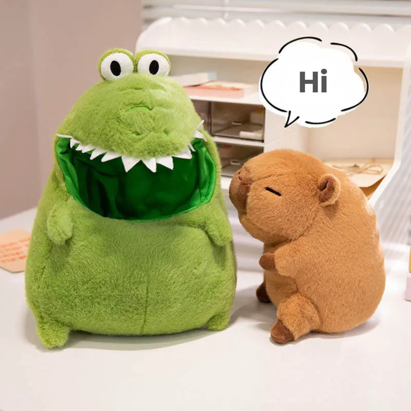 Cute Crocodile with Capybara Plush Toy