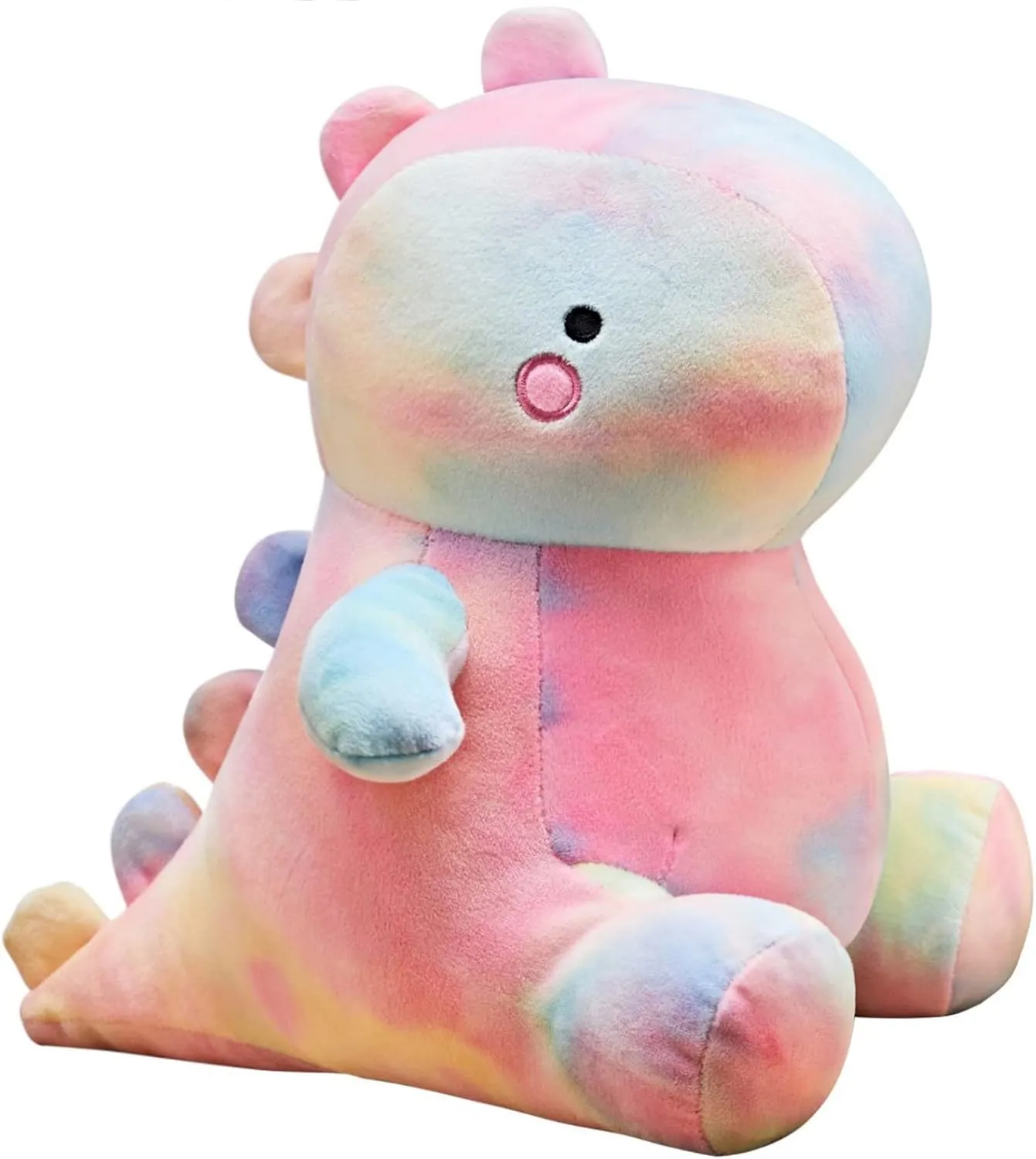 Cute Dinosaur Plush Toys, Fat Dinosaur Stuffed Animals Toys Dolls, Soft Plush Stuffed Animal Dino Plushie, Birthday Gifts for Kids Girls Boys Colorful 12 inch