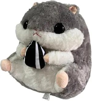 Cute Hamster Plush Toy,15.7inch Hamster Stuffed Animal Plush Pillow,Soft Stuffed Toy Birthday for Kids Boys Girls (Grey)