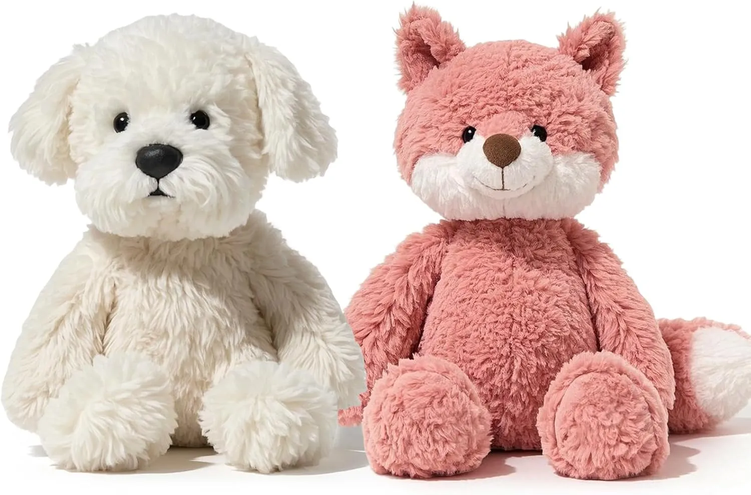Cute Stuffed Animal, Gray Wolf Plush Toy, a Cute and Comfortable Companion, Perfect as a Sweet Birthday (Yellow Dinosaur)