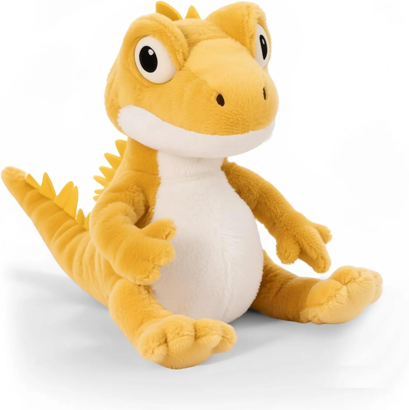 Cute Stuffed Animal, Gray Wolf Plush Toy, a Cute and Comfortable Companion, Perfect as a Sweet Birthday (Yellow Dinosaur)