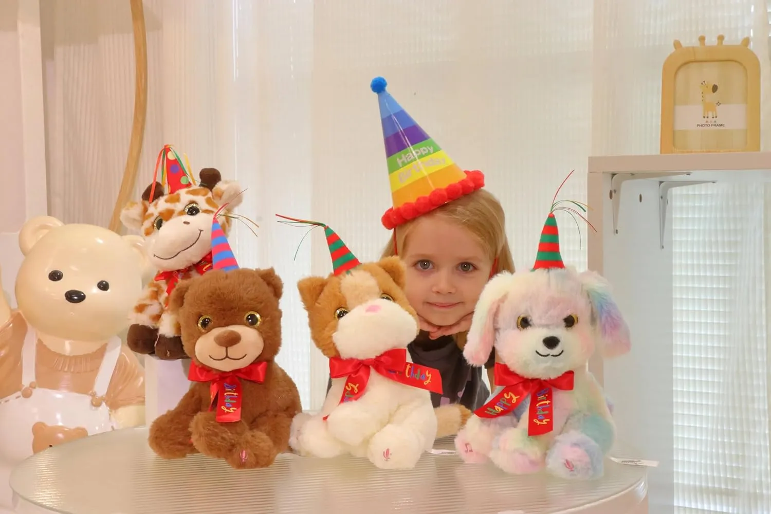 Cuteoy Musical Birthday Dog Repeat What You Say Interactive Animated Stuffed Animal Shaking Singing Dancing Turning Circle Puppy Plush Toy Electric Plushies Gifts for Kids Girls Boys Birthday