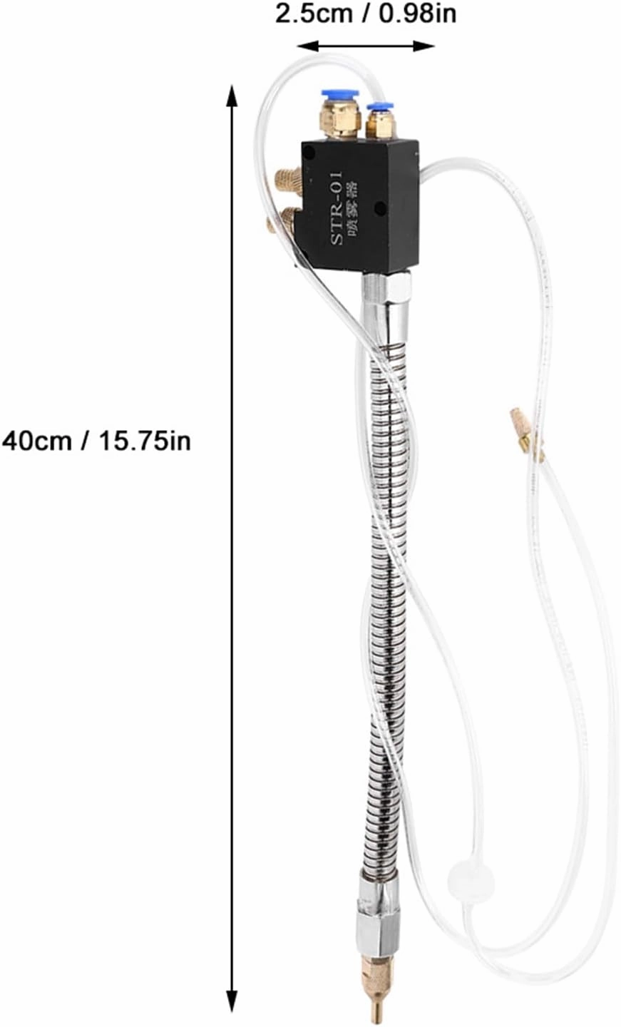 Cutting Cooling Spray Pump with Flexible Pipe, Adjustable Spray Cooling System, Easy Clean Mist Coolant Lubrication Spray System for Drilling Machine and Milling Machine