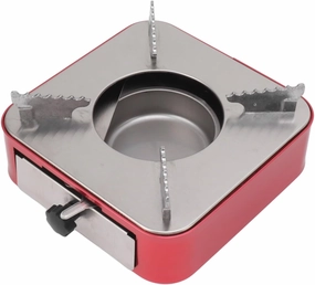 D Er Structure Burning Alcohol Stove Portable Solid Metal Adjustable for Outdoor Camping Travel Barbecue Durable Compact Red