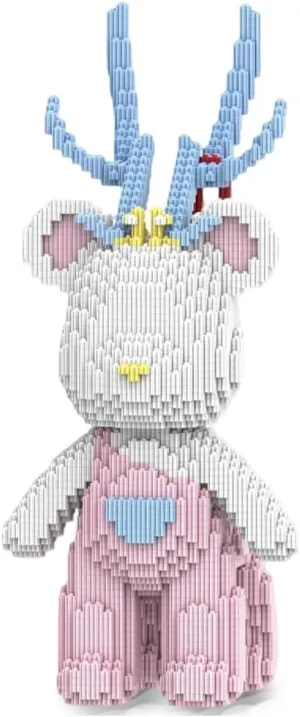 DAHONPA Animal Dream White Deer Micro Building Blocks Set (4250 Pieces) Gift for Adults and Kids