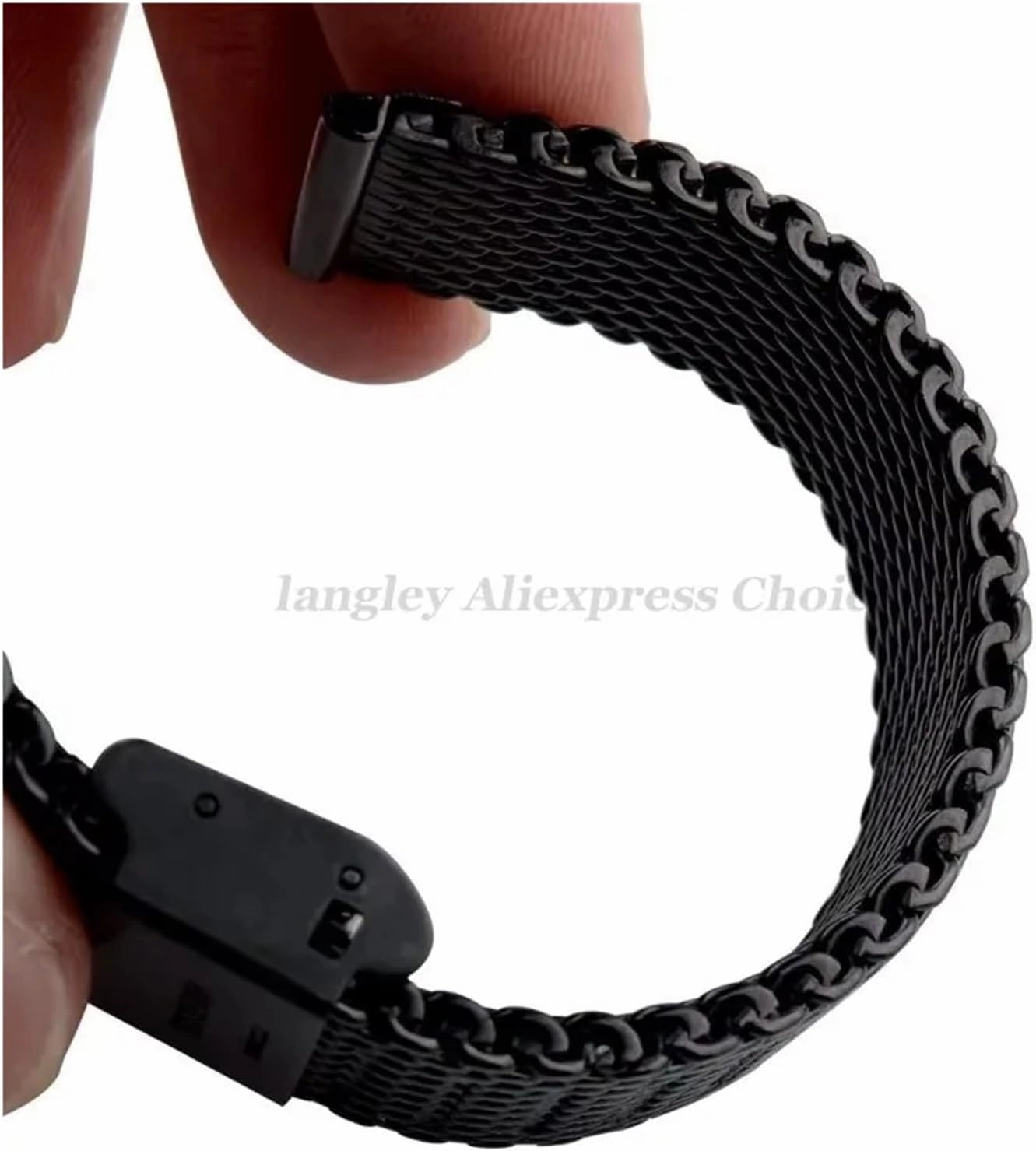 DASEB 1.0mm Milanese Coarse mesh Stainless Steel Watch Band 3mm Thickness Heavy Wriststrap 18 20 22 24mm Width Watch Bands with Tool