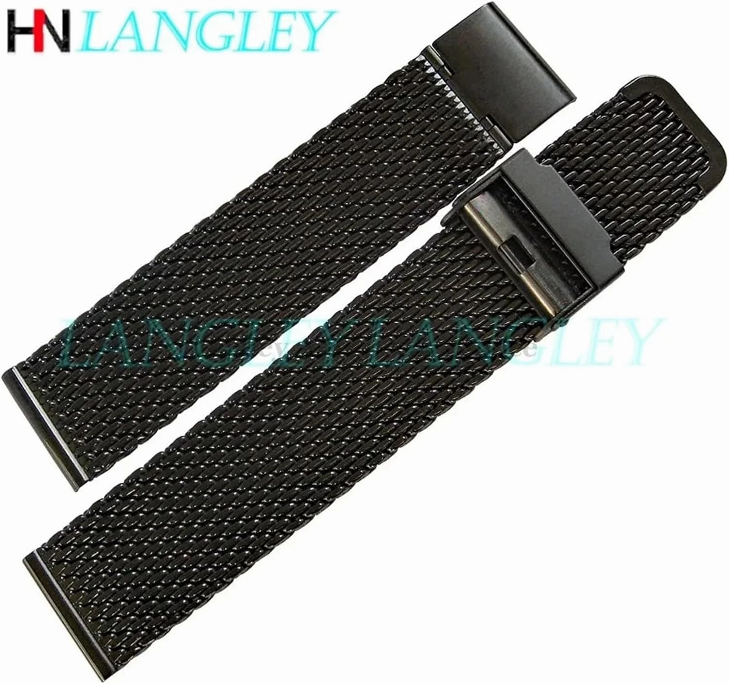 DASEB 1.0mm Milanese Coarse mesh Stainless Steel Watch Band 3mm Thickness Heavy Wriststrap 18 20 22 24mm Width Watch Bands with Tool