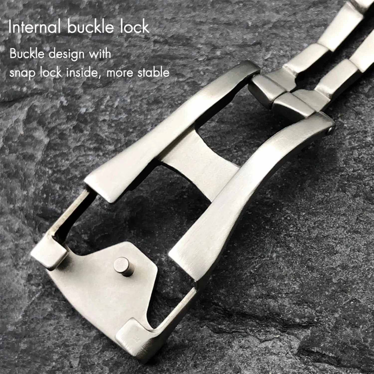 DASEB Deployment Watch Buckle Folding Clasp 16mm 18mm 20mm for Omega Leather Strap Rubber Band 316L Steel Black Silver Accessories
