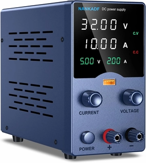 DC Power Supply Variable, Bench Power Supply with Precision Encoder Knob, USB Output Current Display, Adjustable Lab Power Supply with 4-Digits Display & Multi-Layer Circuit Protection (30V 10A)