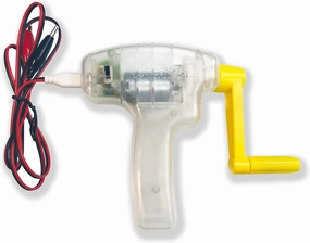Deluxe Hand Crank DC Generator with High/Low Output Switch - Perfect for STEM Experiments Requiring up to 15V DC Current