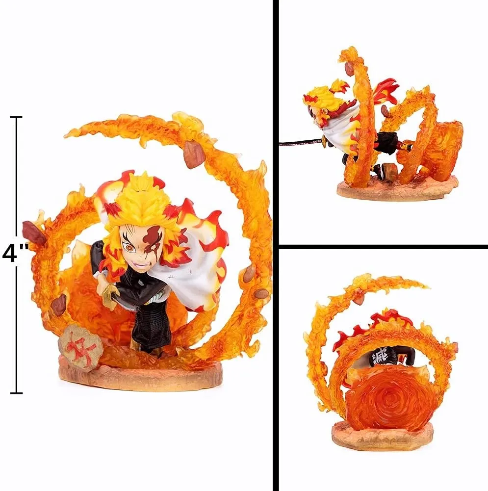 Demon Slayer Rengoku Kyoujurou Figure Statue Figurine Model Doll Collection Cute Birthday Gifts PVC