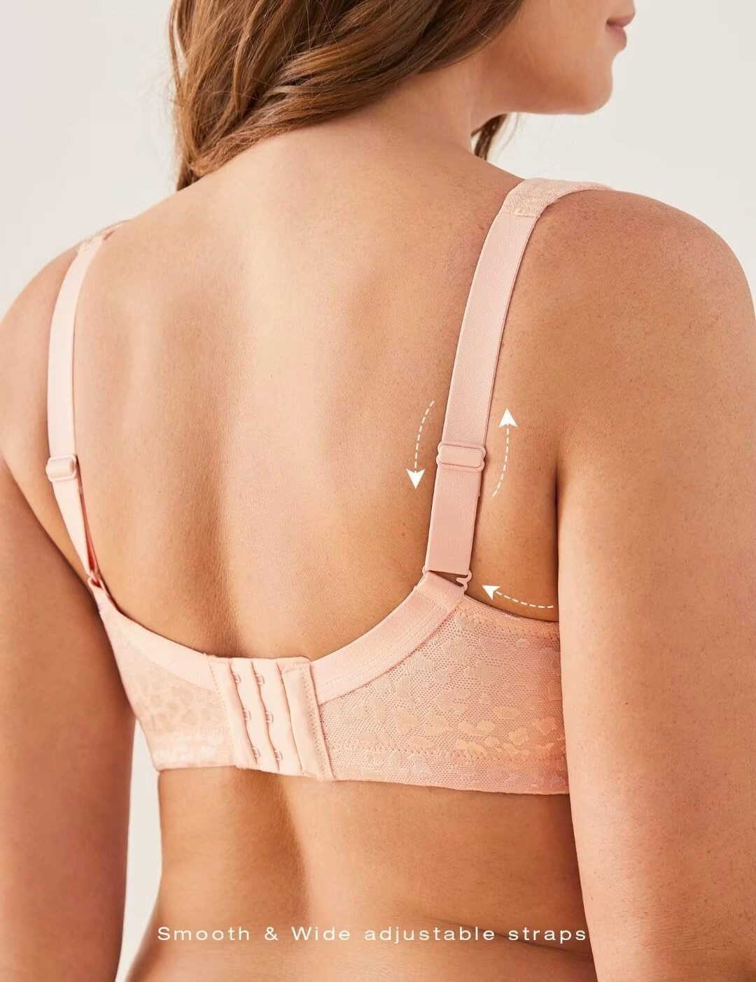 Deyllo Women's Full Coverage Plus Size Comfort Minimizer Bra Wirefree Non Padded