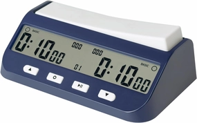 Digital Chess Clock Timer, 5-in-1 Multifunction Portable Competition Specific Chess Timer, Professional Board Game Timer with Bonus & Delay Count Down up ON Off Alarm