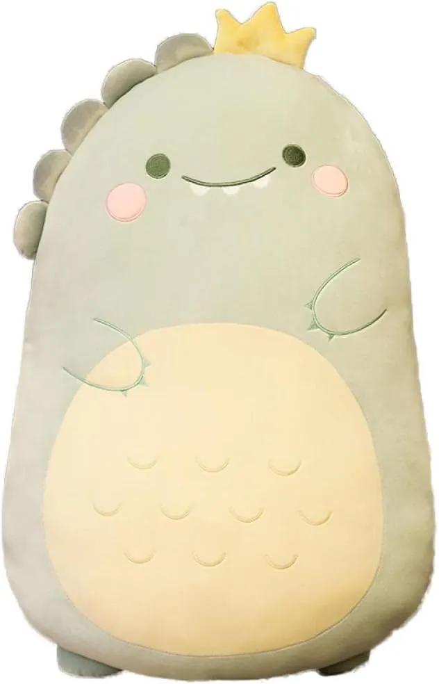 Dinosaur Stuffed Animal Plush Doll Toy Cute Soft Hug Pillow Plushie Kawaii Fat Sheeping Throw Pillow Cushion Christmas Birthday Gift for Kids Girlfriend