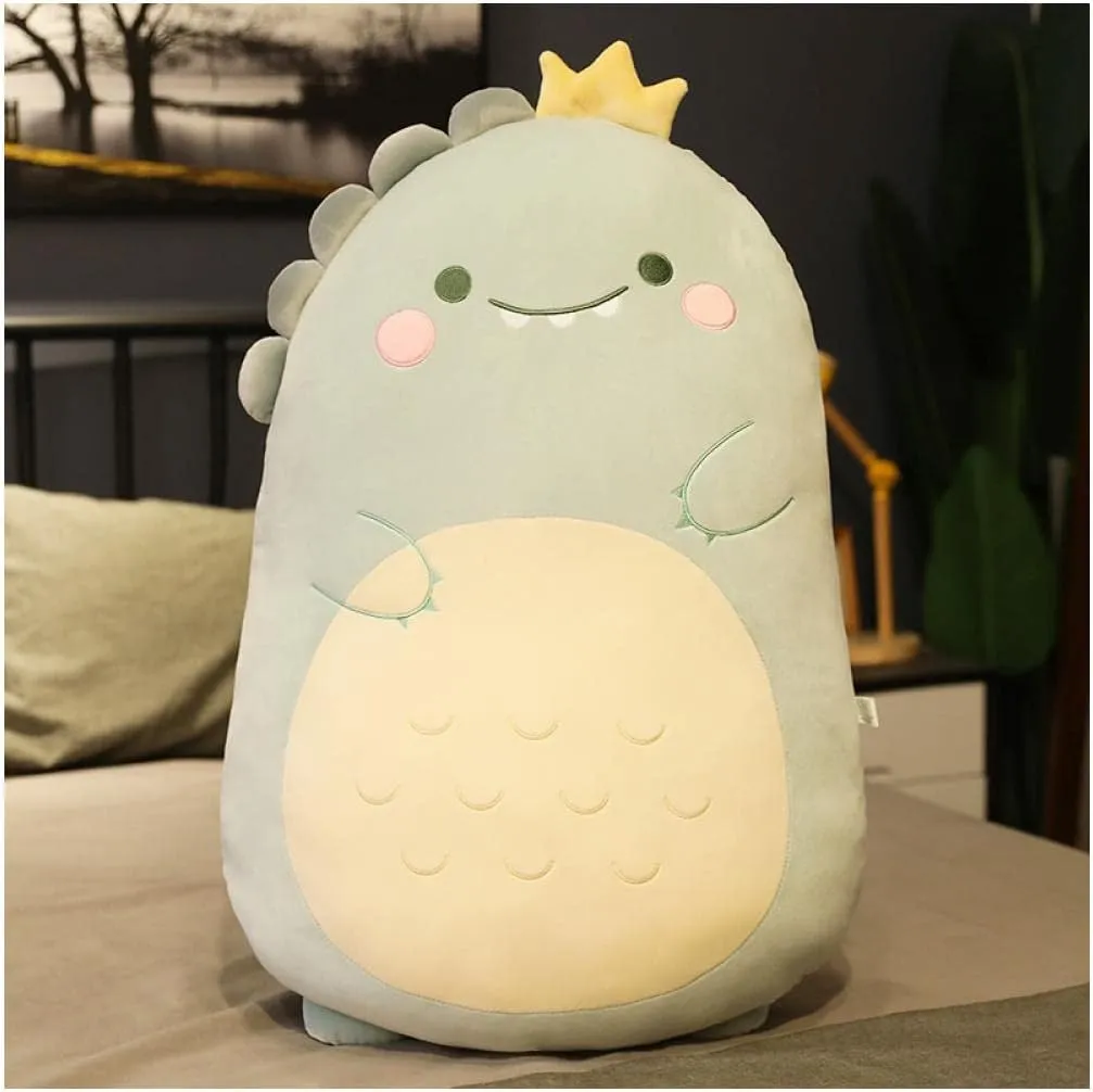 Dinosaur Stuffed Animal Plush Doll Toy Cute Soft Hug Pillow Plushie Kawaii Fat Sheeping Throw Pillow Cushion Christmas Birthday Gift for Kids Girlfriend