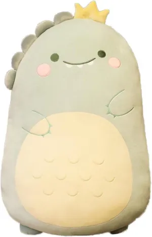 Dinosaur Stuffed Animal Plush Doll Toy Cute Soft Hug Pillow Plushie Kawaii Fat Sheeping Throw Pillow Cushion Christmas Birthday Gift for Kids Girlfriend