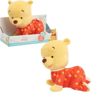 Disney Baby Musical Crawling Pals, Winnie The Pooh, Interactive Crawling Plush, Stuffed Animal, Bear, Officially Licensed Kids Toys for Ages 2 Up by Just Play