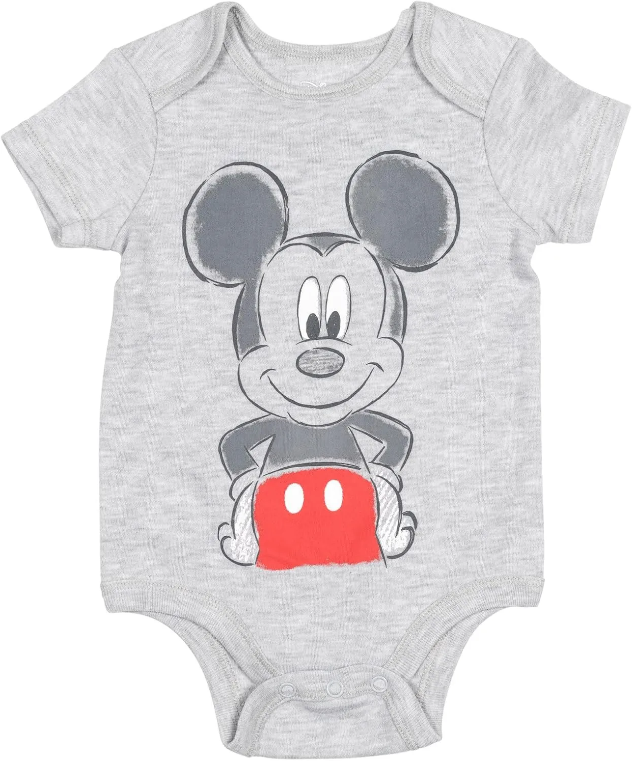 Disney Mickey Mouse Lion King Winnie the Pooh Pixar Toy Story Finding Nemo Baby 5 Pack Bodysuits Newborn to Infant