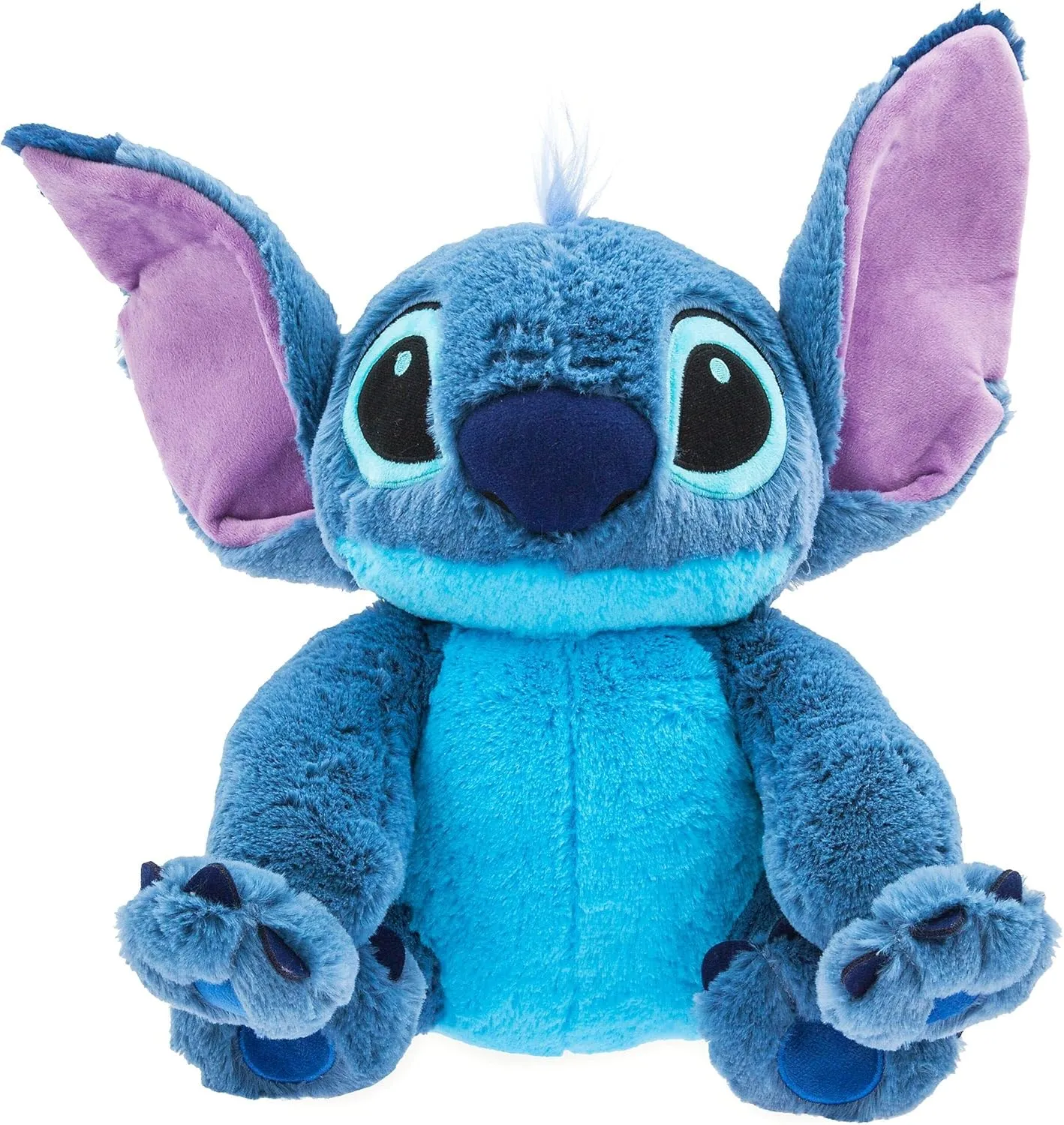 Disney Store Stitch Plush Soft Toy, 15”, Lilo and Stitch, Cuddly Alien Soft Toy with Big Floppy Ears and Fuzzy Texture, Suitable for All Ages