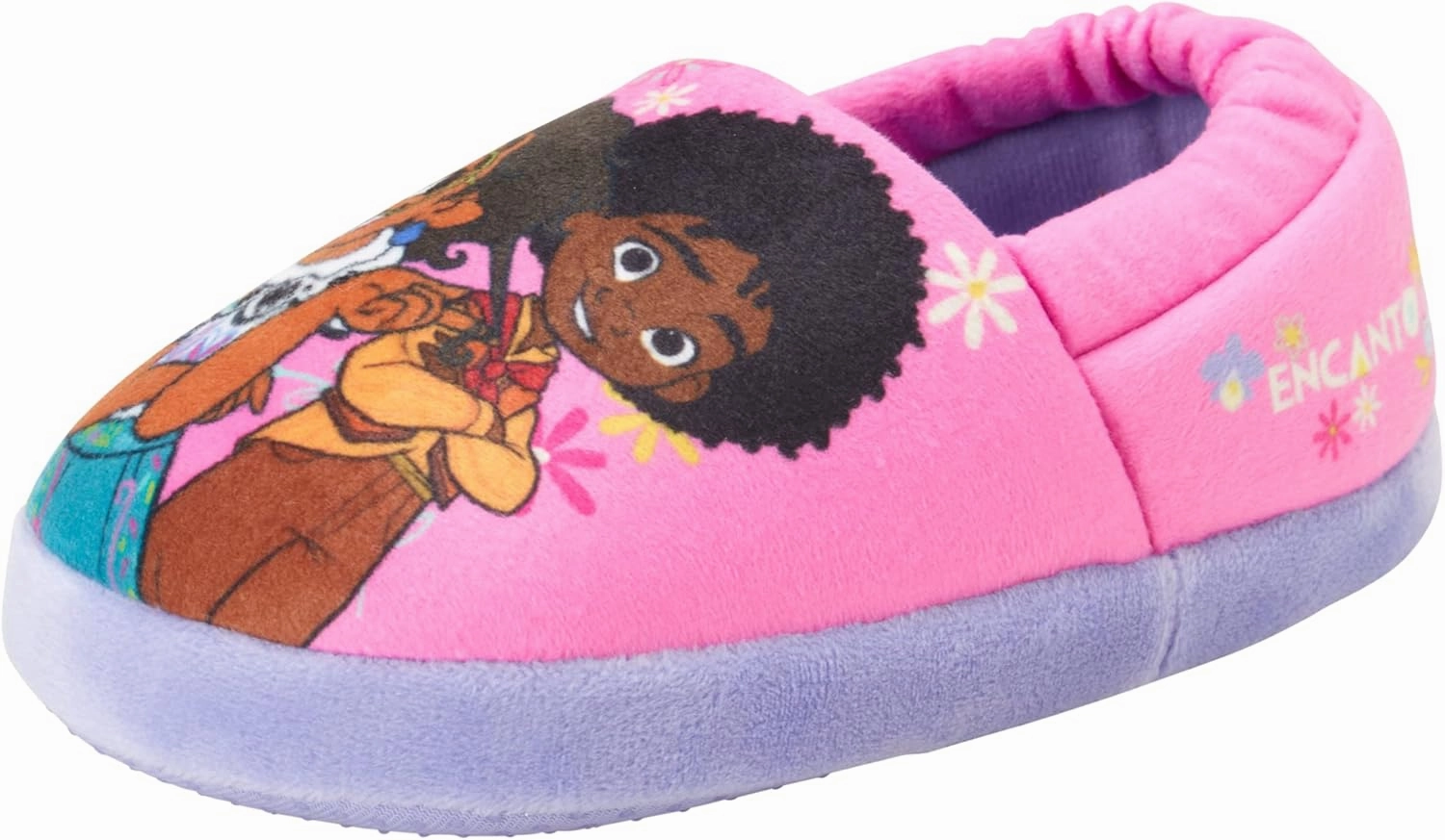 Disney Princesses Encanto Little Mermaid Slippers for Girls - Kids House Shoes Soft Plush Warm Comfy Sandals (Toddler sizes 5-10 / Little Kid sizes 11-12)