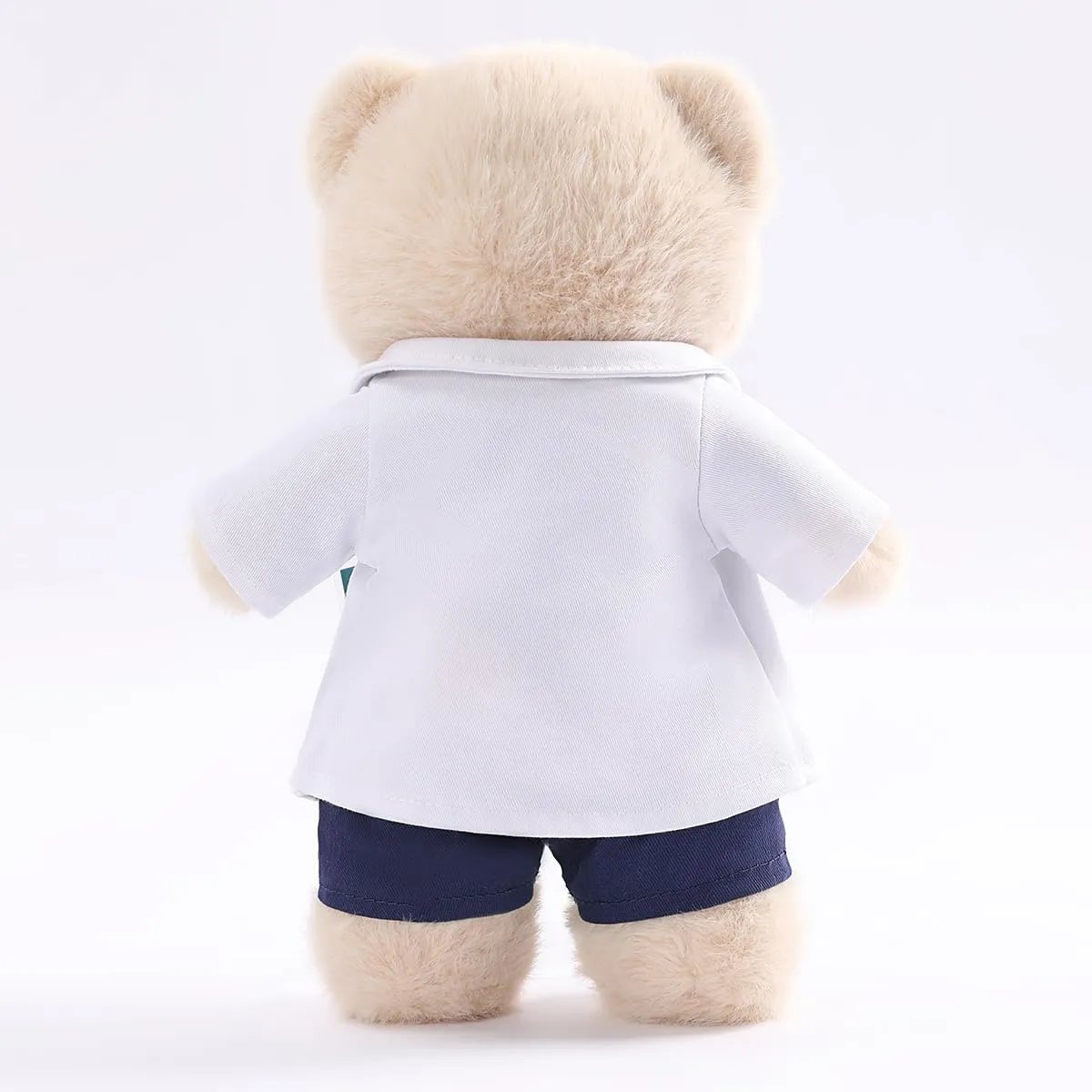 Doctor Teddy Bear - Soft Plush Toy with Removable Outfit, Gift for Doctors, Med School Students and Kids, BeigeBlue