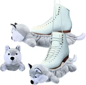 Dog Animal Ice Skate Blade Covers for Hockey Cute Skating Soakers Cover Figure Skate Guards for Winter Skating Accessories Boys Kids Girls Adult