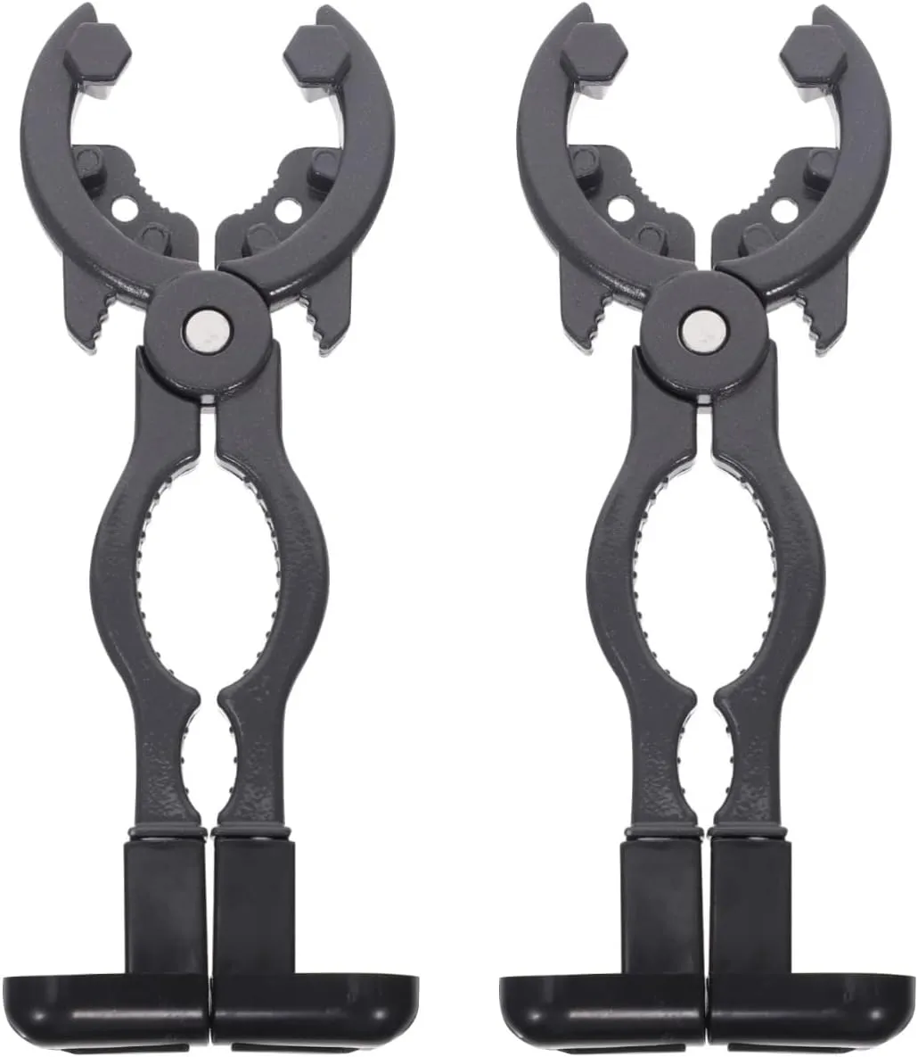 DOITOOL 2pcs Multi-function Spanner Wrench for Gas Tank Pressure Reducing Valves Compact Home Tool Non-slip Handle Versatile Bottle Opener and Walnut Clip Easy to Use and Carry