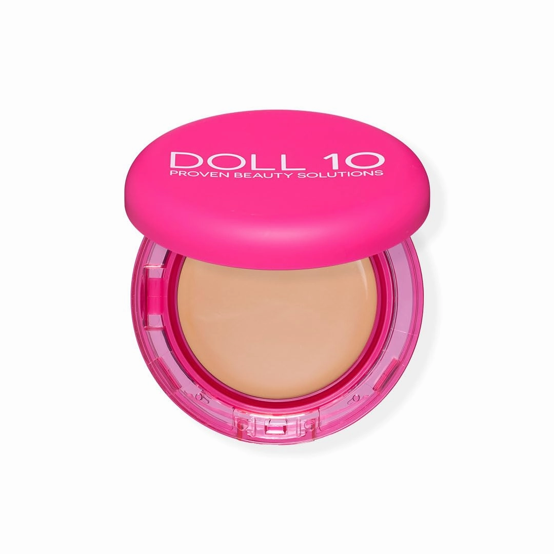Doll 10 Peptide Bounce Balm Foundation™ – Hydrating, Age-Defying Foundation for Older Women, All Skin Types – Vegan, Clean, Natural, Medium Buildable Coverage, Blurs Fine Lines - [Fair/Light]