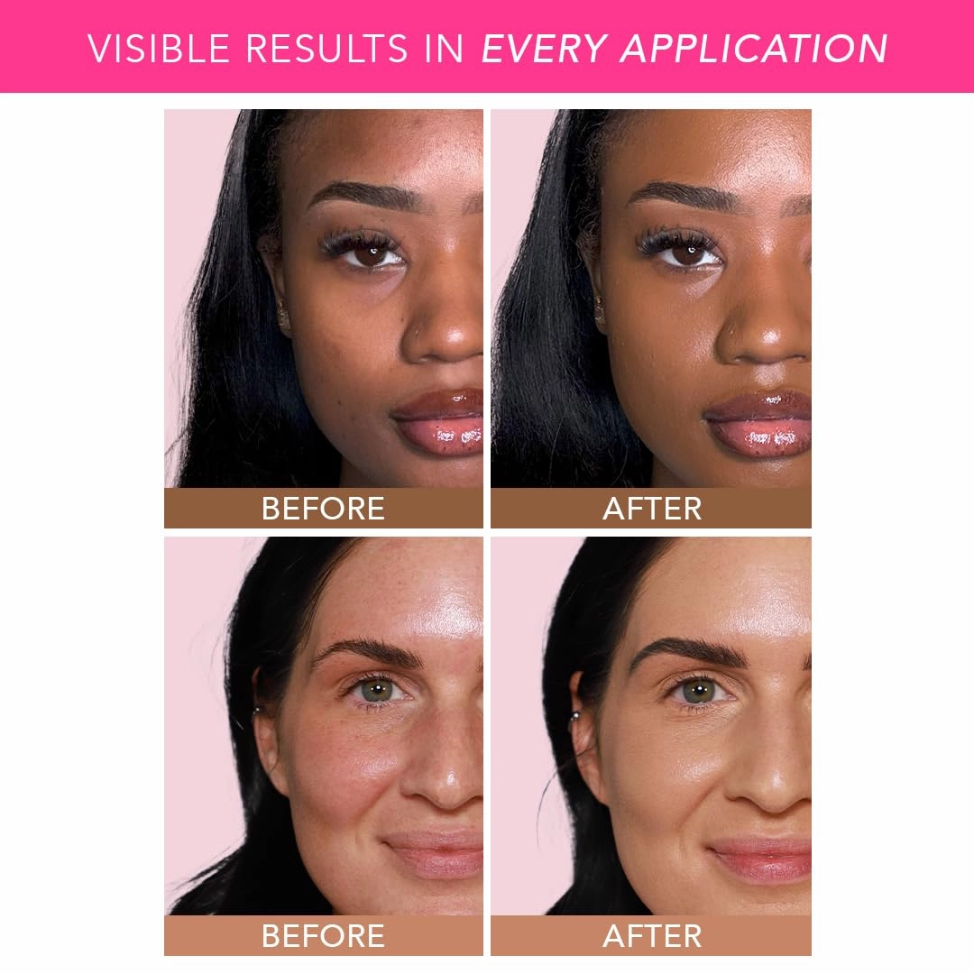 Doll 10 Peptide Bounce Balm Foundation™ – Hydrating, Age-Defying Foundation for Older Women, All Skin Types – Vegan, Clean, Natural, Medium Buildable Coverage, Blurs Fine Lines - [Fair/Light]