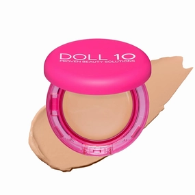Doll 10 Peptide Bounce Balm Foundation™ – Hydrating, Age-Defying Foundation for Older Women, All Skin Types – Vegan, Clean, Natural, Medium Buildable Coverage, Blurs Fine Lines - [Fair/Light]