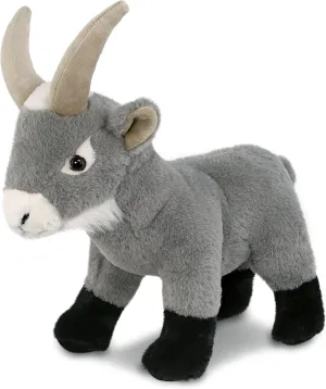 DolliBu Grey Goat Super Soft Stuffed Animal, Cute Realistic Farm Stuffed Animals for Girls, Boys, Adults Animal Gifts, Kids Nursery Decor for Newborn, Cuddly Soft Baby Plush Toys - 12 Inches