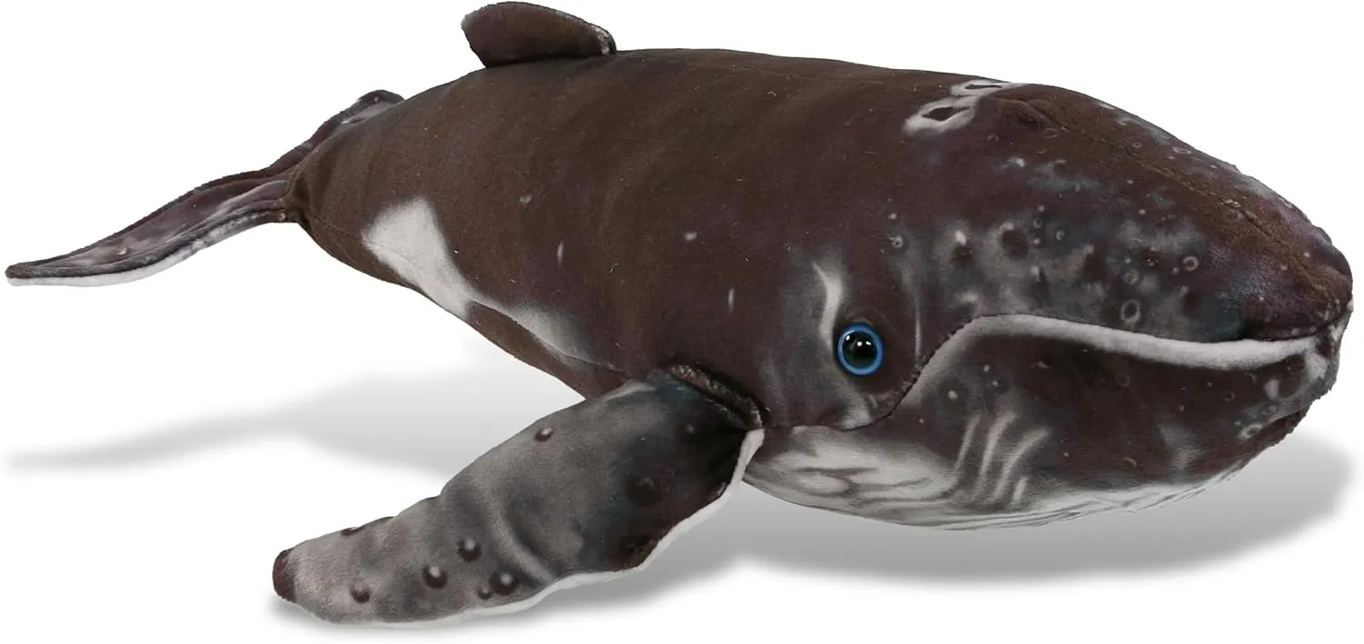 DolliBu Humpback Whale Stuffed Animal - Huggable Whale Plush, Adorable Playtime Whale Plush Toy, Cute Sea Life Animal Cuddle Gifts, Super Soft Plush Doll Animal Toy for Kids and Adults - 16 Inches