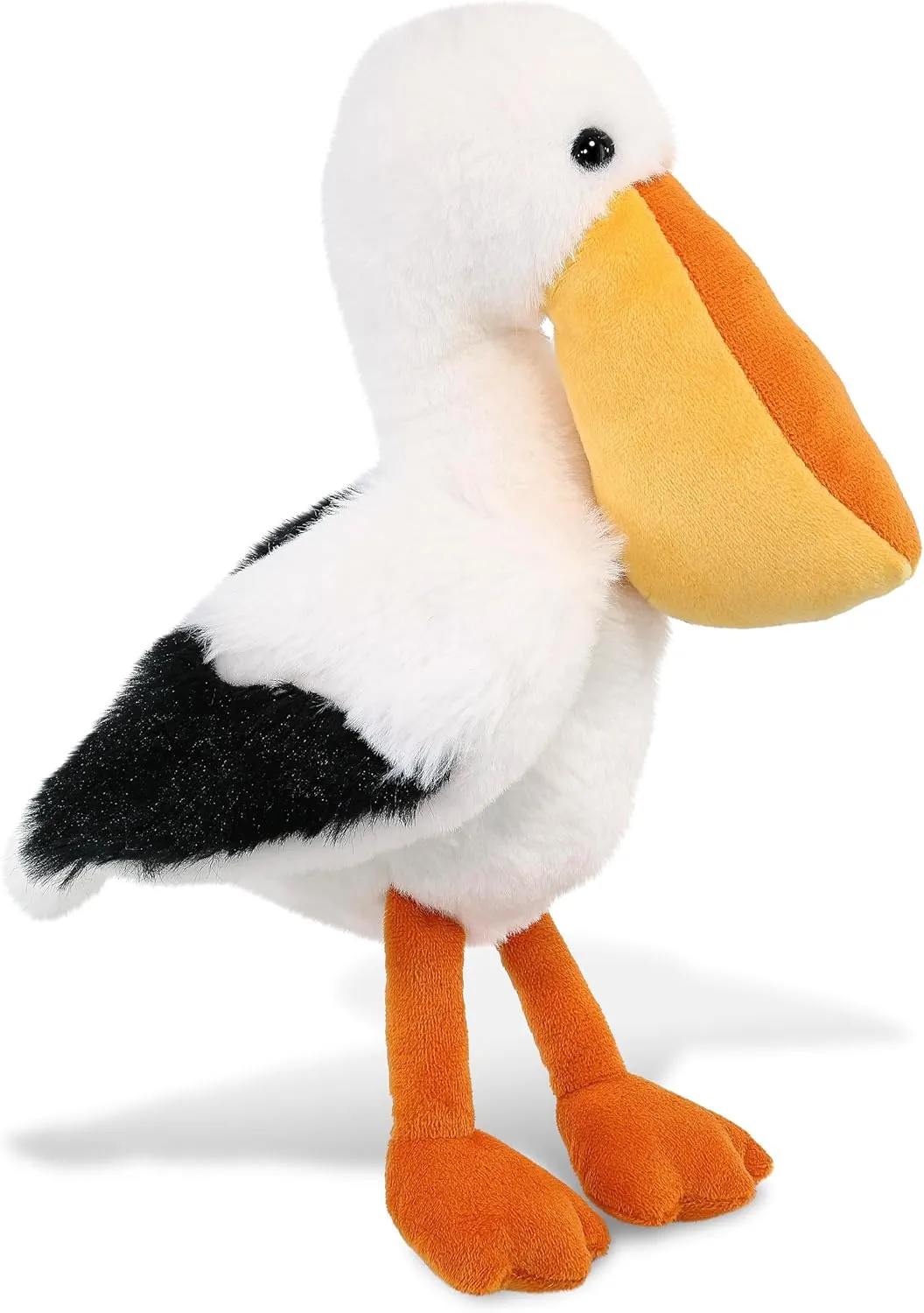 DolliBu Pelican Stuffed Animal - Huggable Pelican Plush, Adorable Playtime Pelican Plush Toy, Cute Wild Life Animal Cuddle Gifts, Super Soft Plush Doll Animal Toy for Kids and Adults - 9 Inches