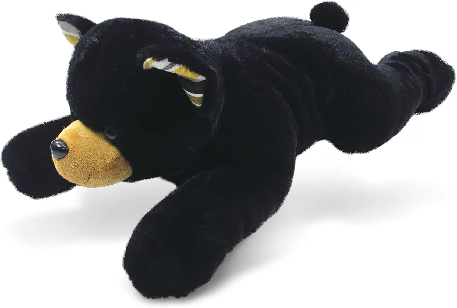 DolliBu Plush Black Bear Stuffed Animal Pillow Size - Super Soft Animal for Kids, Cozy Nap Buddy, Floor Pillow for Kids & Toddlers - 30 Inches