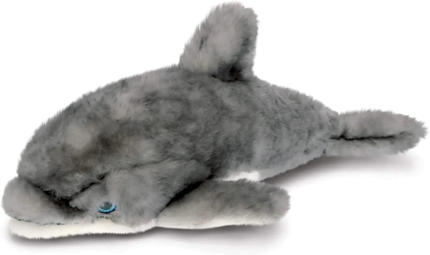 DolliBu Plush Dolphin Stuffed Animal - Soft Plush Huggable Grey Dolphin, Adorable Playtime Dolphin Plush Toy, Cute Sea Life Cuddle Gifts for Kids & Adults - 12.5 Inch